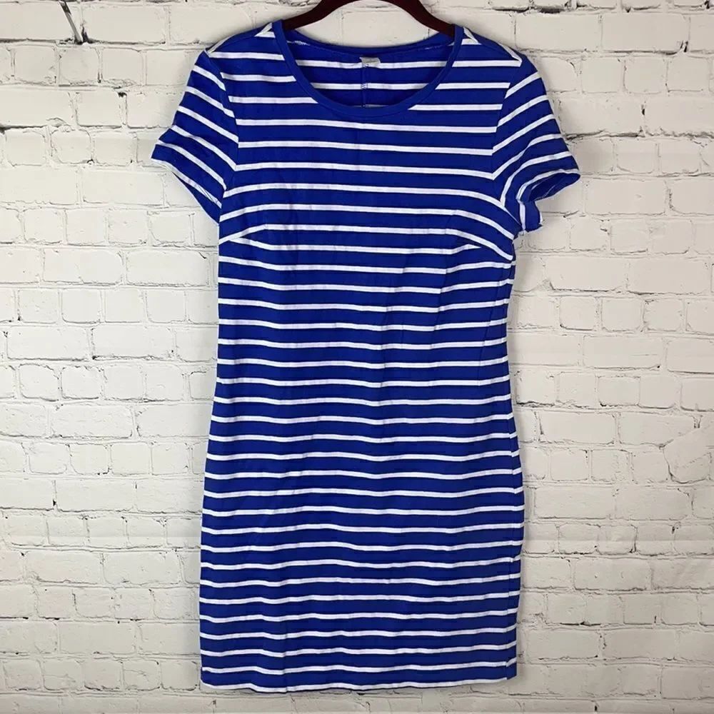 Old Navy Blue and White Striped Dress